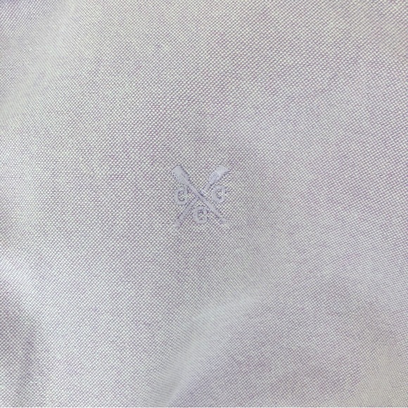 Crew Clothing Cotton Button Down Shirt Classic Fit Long Sleeve Lavender Purple - Picture 4 of 6